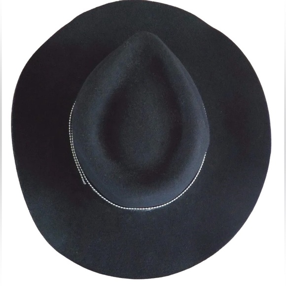 Harley Davidson Vintage 1990 Felt Wool Black Cowboy/ Western Hat Size Medium - Picture 4 of 9